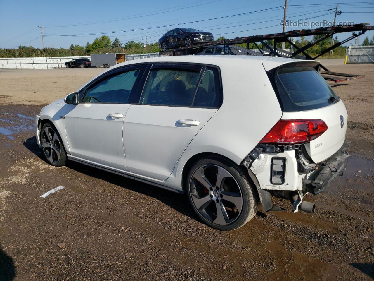 2016 Volkswagen Gti S/se Белый vin: 3VW4T7AU0GM048962