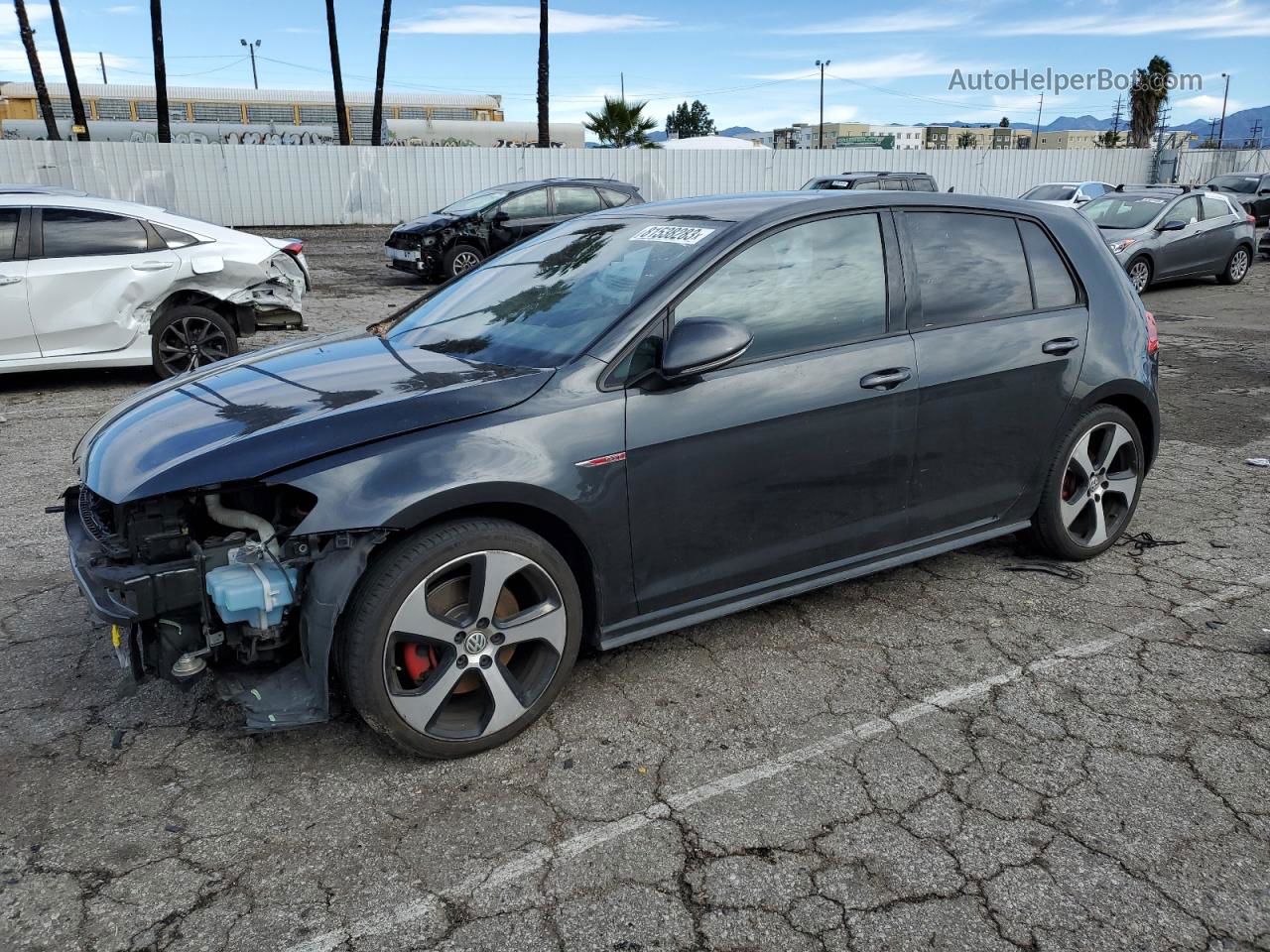 2016 Volkswagen Gti S/se Charcoal vin: 3VW4T7AU0GM068063