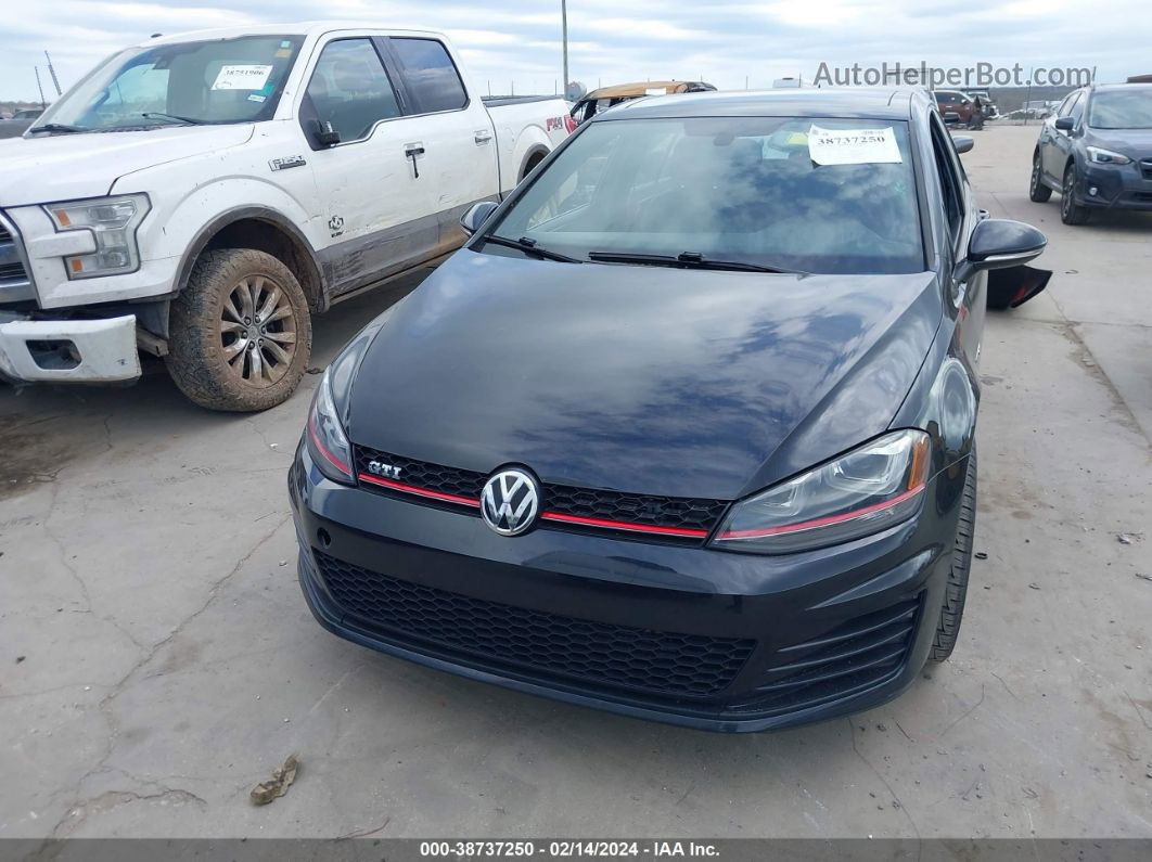 2016 Volkswagen Golf Gti Autobahn 4-door/s 4-door/se 4-door Черный vin: 3VW4T7AU0GM068242