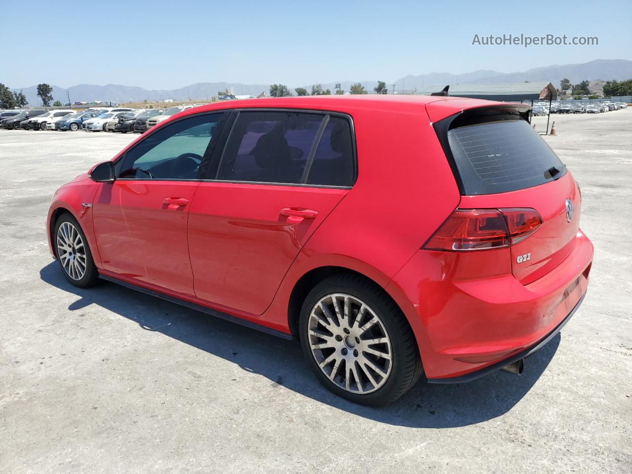 2015 Volkswagen Gti  Red vin: 3VW4T7AU1FM002054