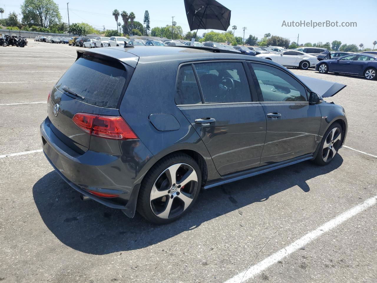 2015 Volkswagen Gti  Charcoal vin: 3VW4T7AU1FM016195