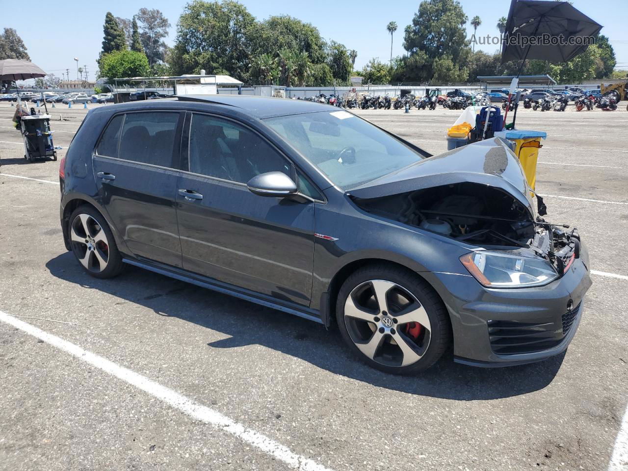 2015 Volkswagen Gti  Charcoal vin: 3VW4T7AU1FM016195