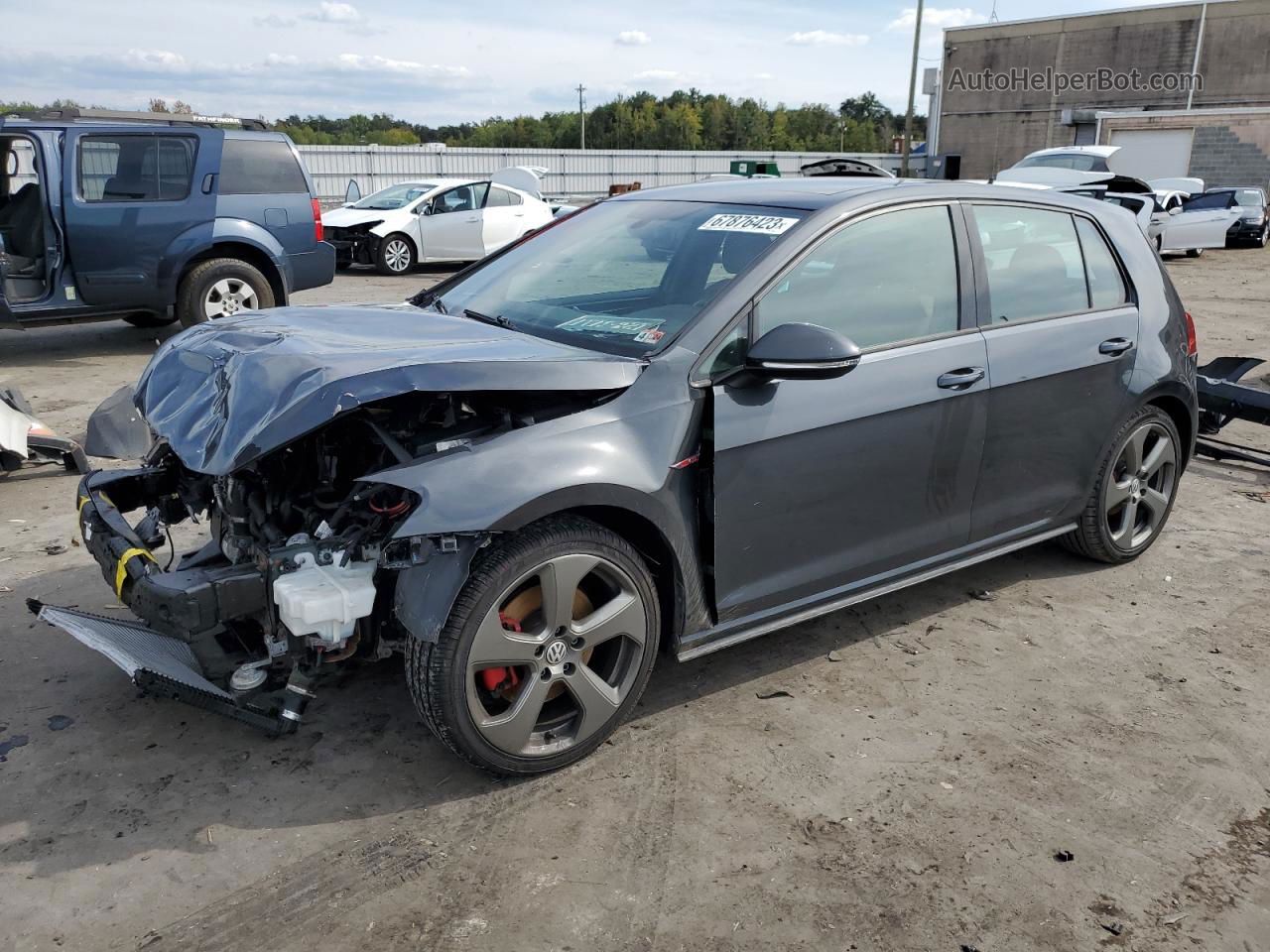 2015 Volkswagen Gti  Charcoal vin: 3VW4T7AU1FM067504