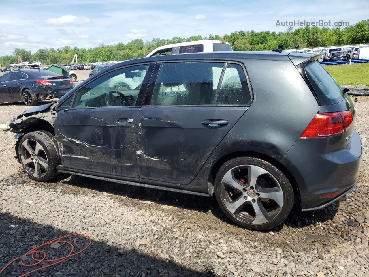 2016 Volkswagen Gti S/se Gray vin: 3VW4T7AU1GM038540