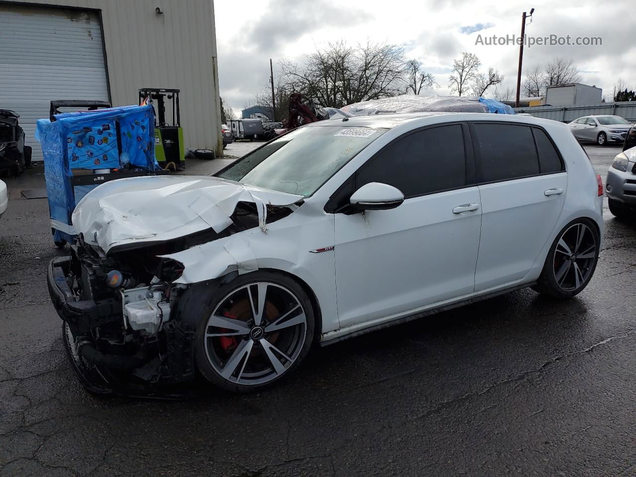 2016 Volkswagen Gti S/se White vin: 3VW4T7AU1GM041678