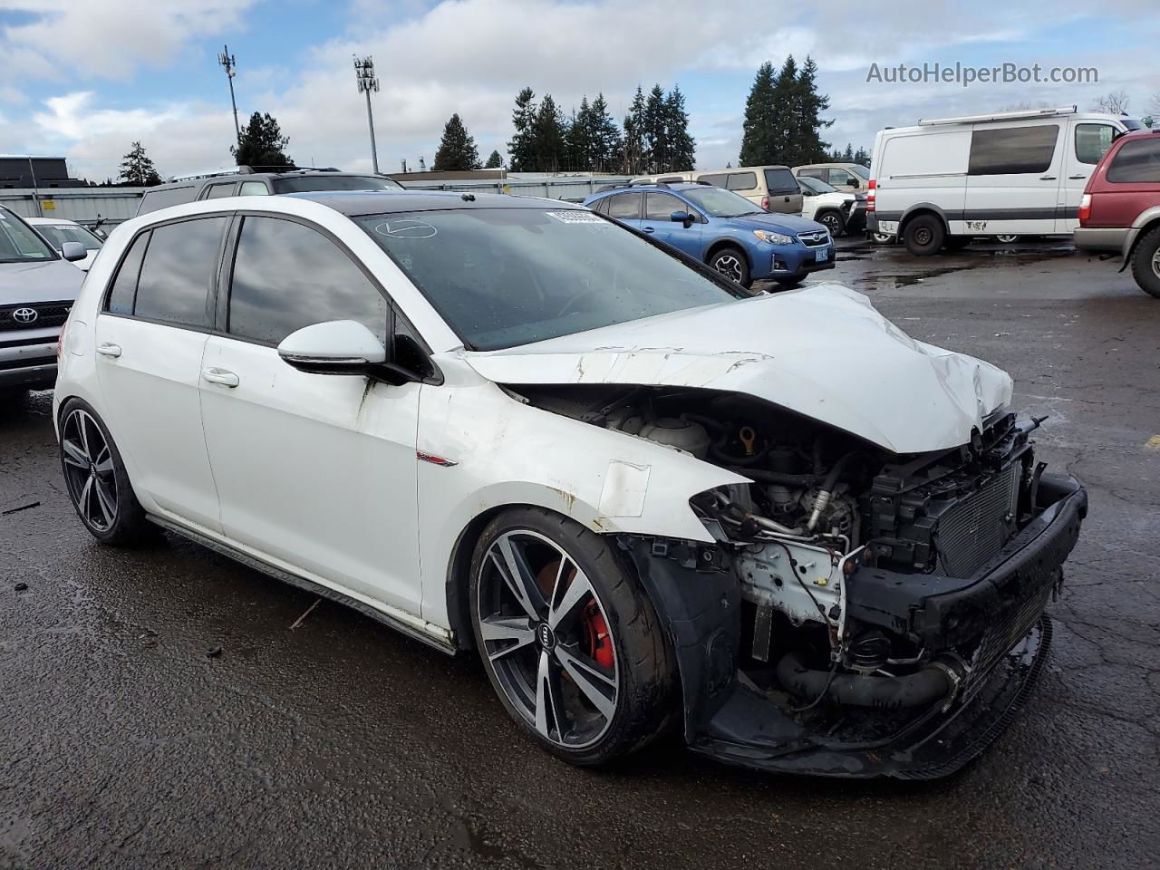 2016 Volkswagen Gti S/se White vin: 3VW4T7AU1GM041678