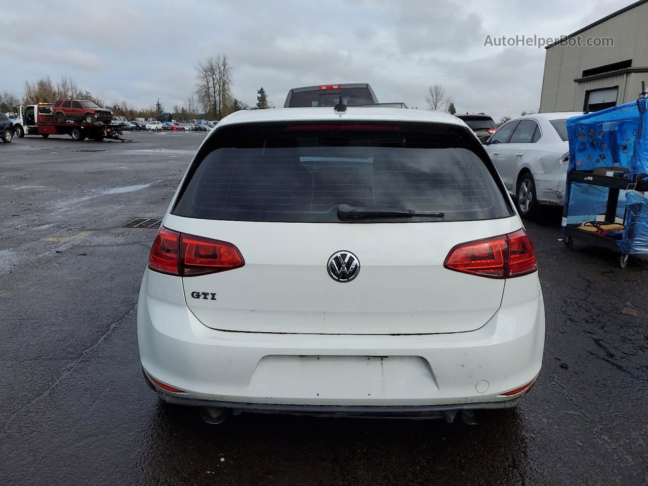 2016 Volkswagen Gti S/se White vin: 3VW4T7AU1GM041678