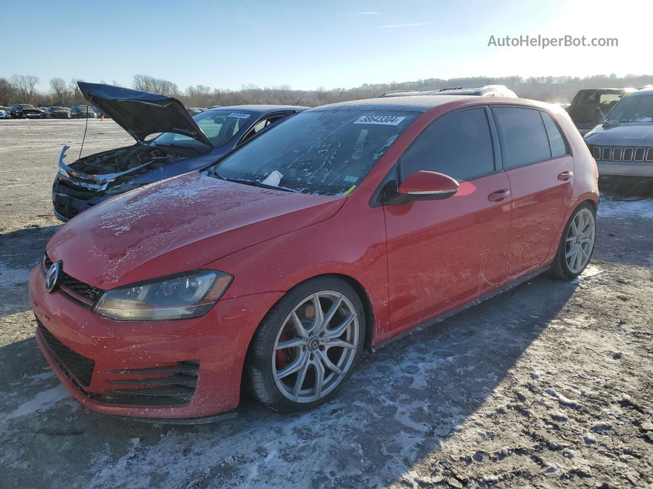 2016 Volkswagen Gti S/se Red vin: 3VW4T7AU1GM042264