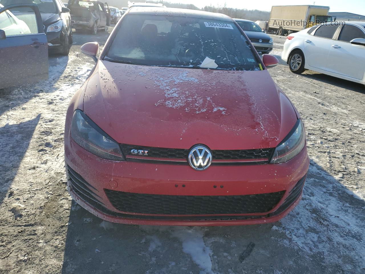 2016 Volkswagen Gti S/se Red vin: 3VW4T7AU1GM042264