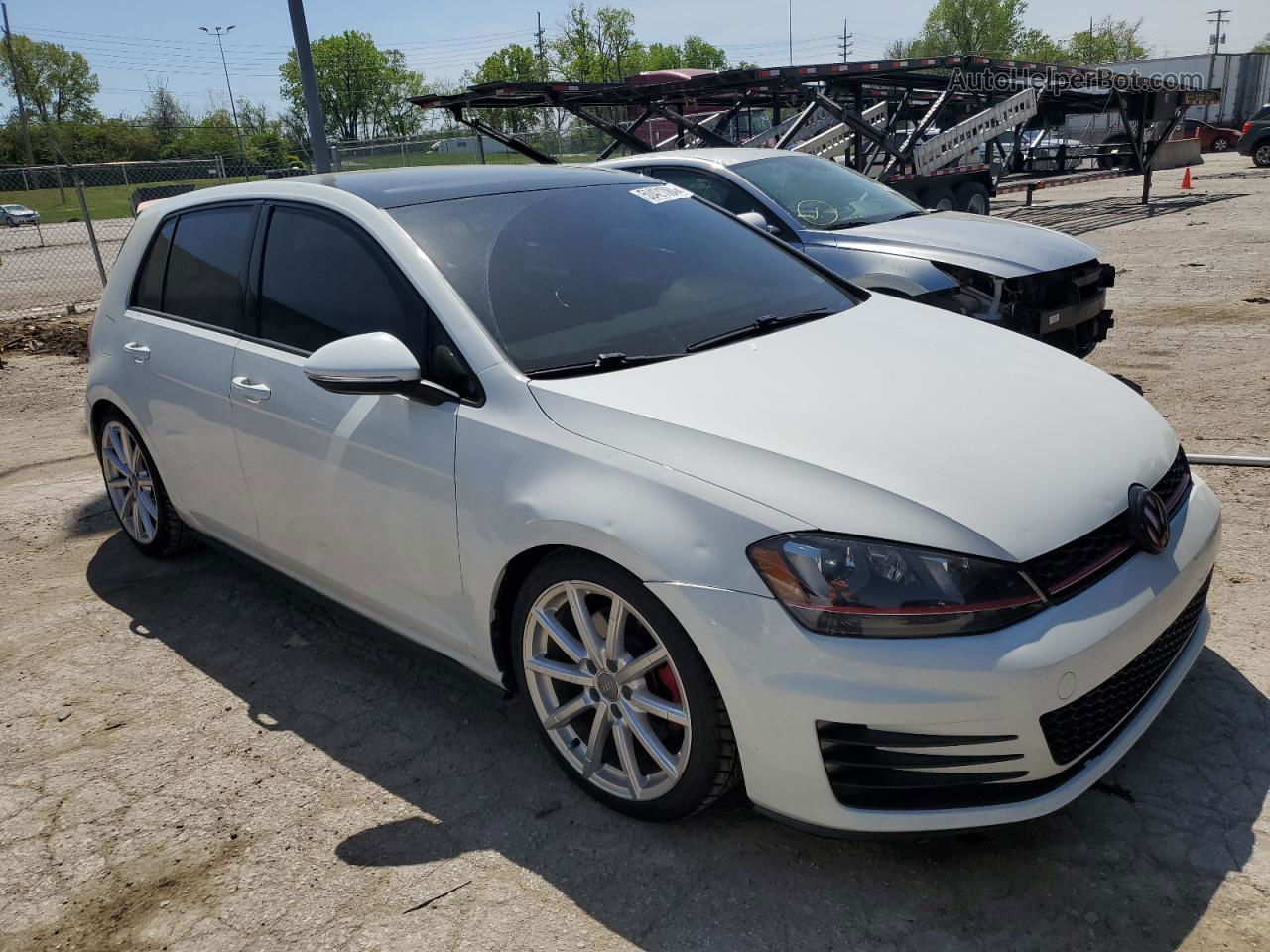 2016 Volkswagen Gti S/se White vin: 3VW4T7AU1GM068363