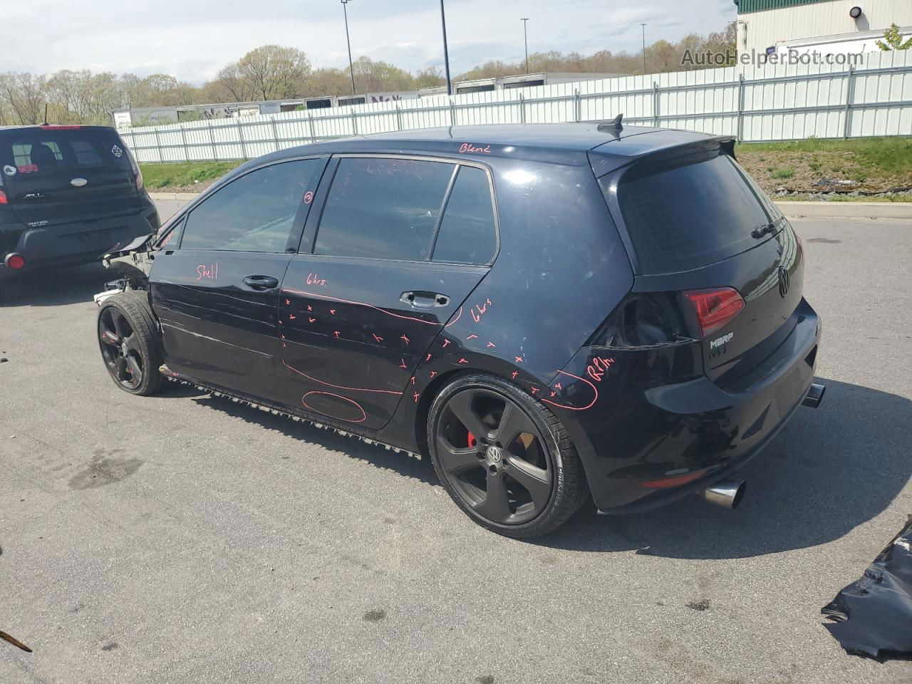 2017 Volkswagen Gti S Black vin: 3VW4T7AU1HM005443