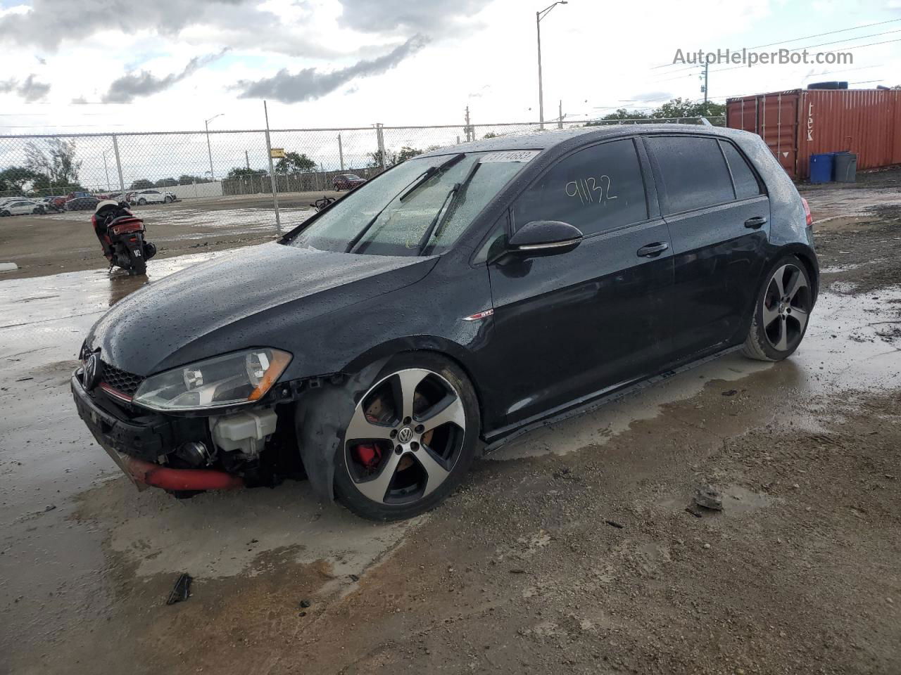 2017 Volkswagen Gti S Black vin: 3VW4T7AU1HM010867