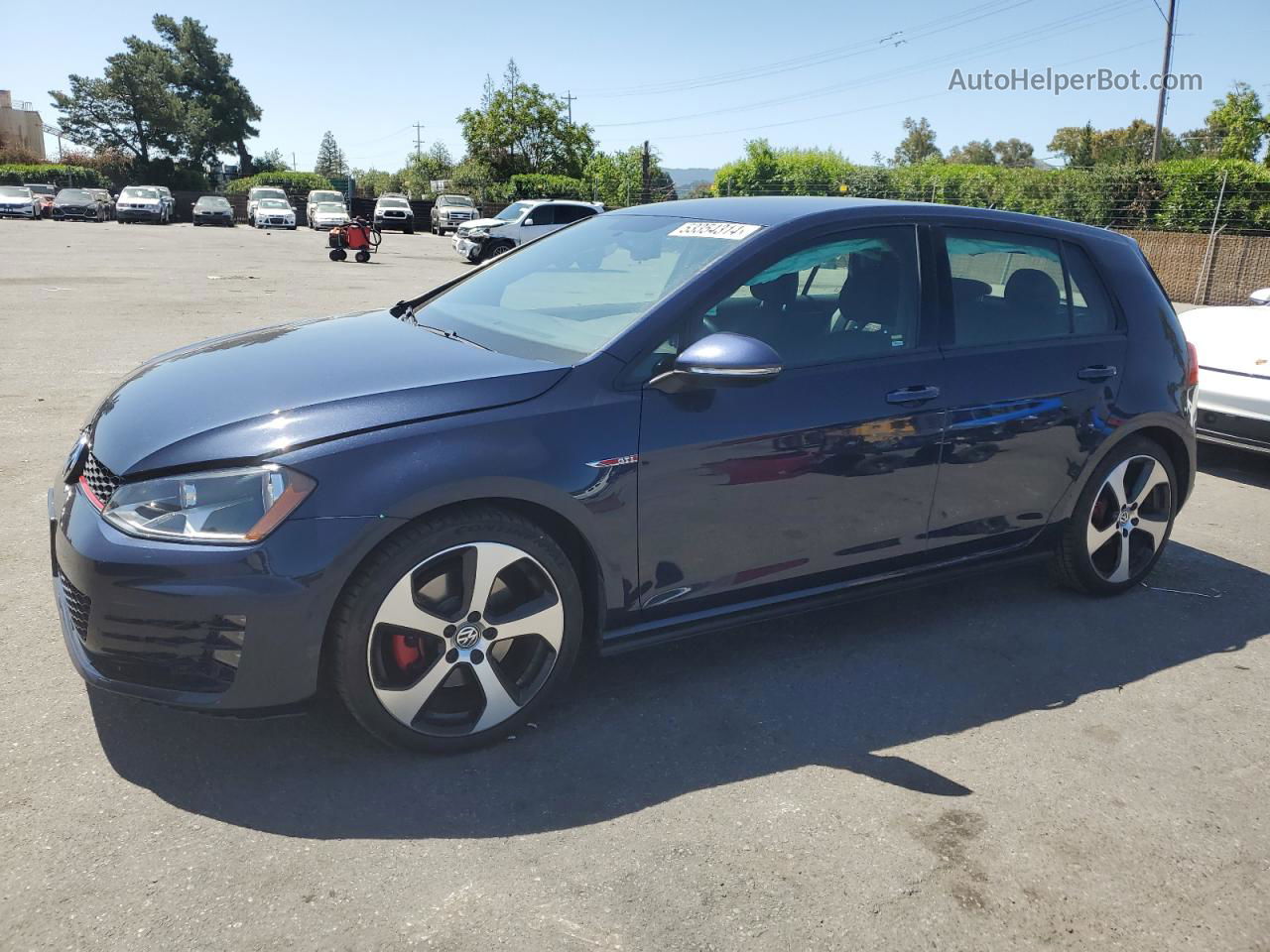 2017 Volkswagen Gti S Blue vin: 3VW4T7AU1HM068106