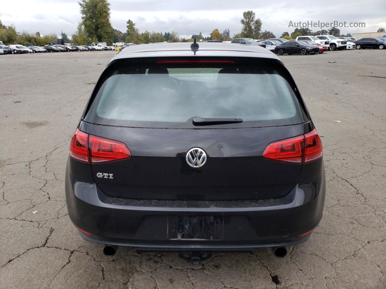 2015 Volkswagen Gti  Черный vin: 3VW4T7AU2FM001320