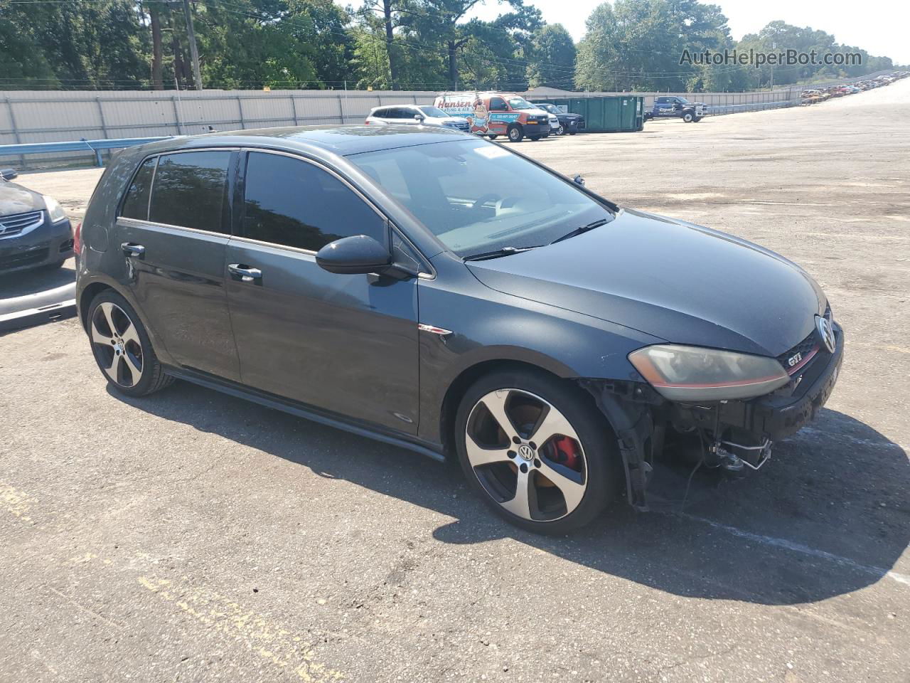 2015 Volkswagen Gti  Charcoal vin: 3VW4T7AU2FM001396