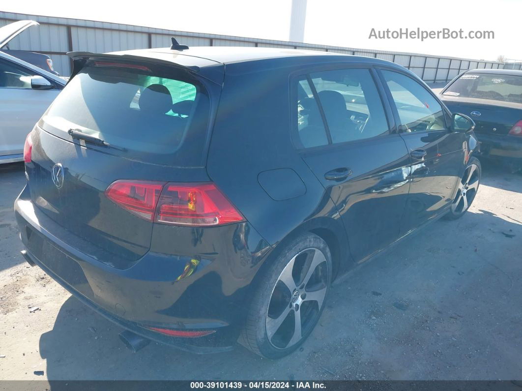 2015 Volkswagen Golf Gti 2.0t Autobahn 4-door Черный vin: 3VW4T7AU2FM006937