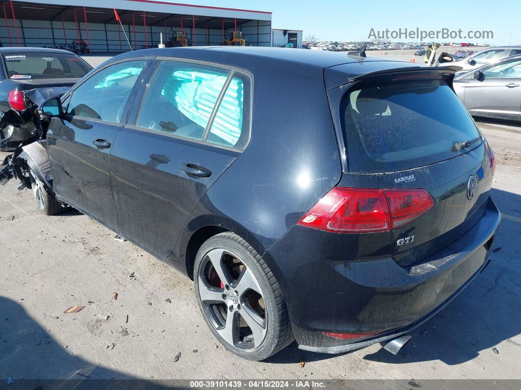 2015 Volkswagen Golf Gti 2.0t Autobahn 4-door Черный vin: 3VW4T7AU2FM006937