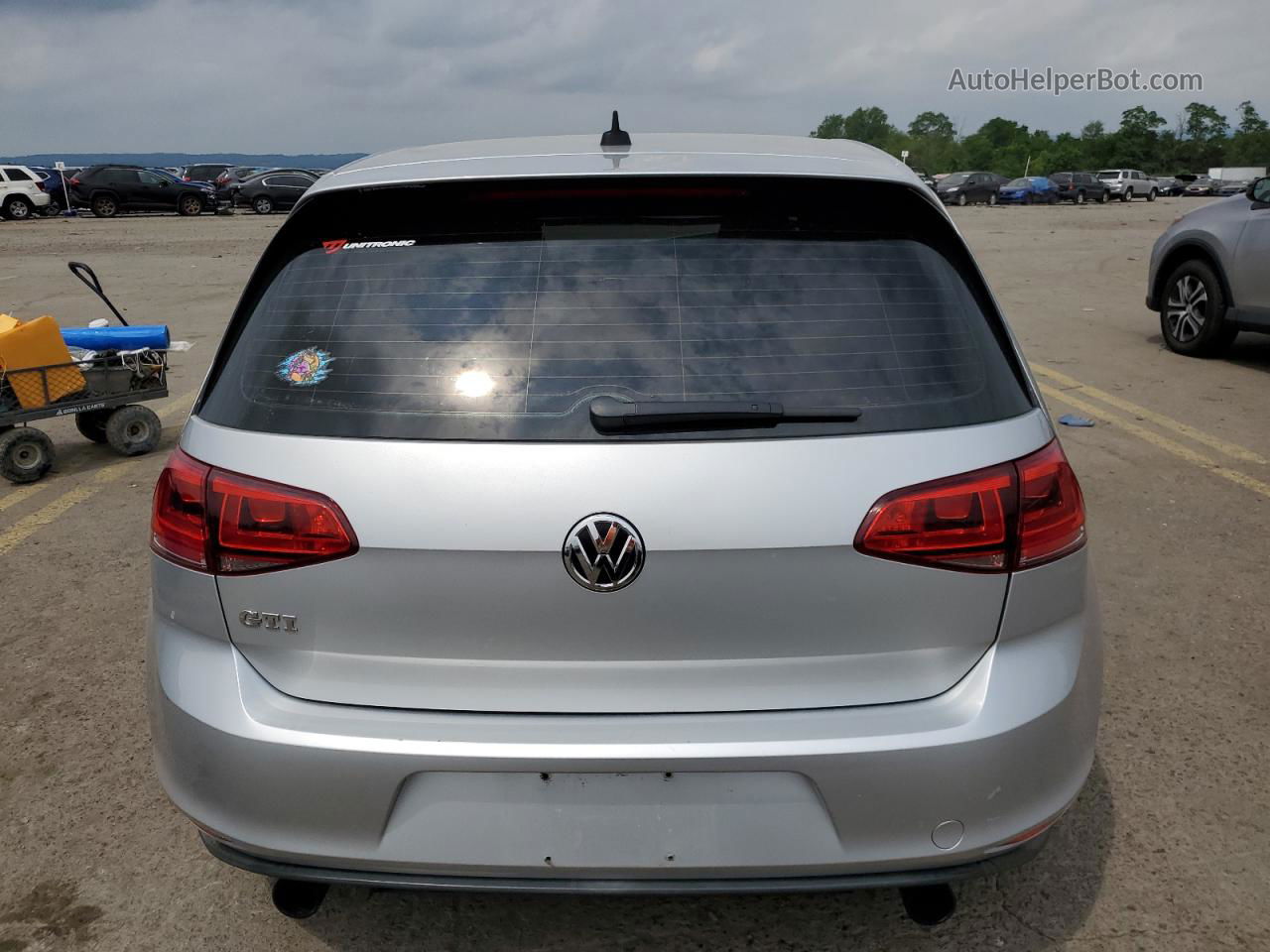 2015 Volkswagen Gti  Silver vin: 3VW4T7AU2FM012480