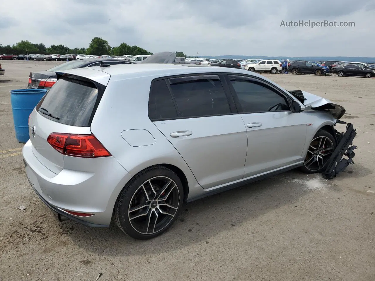 2015 Volkswagen Gti  Silver vin: 3VW4T7AU2FM012480