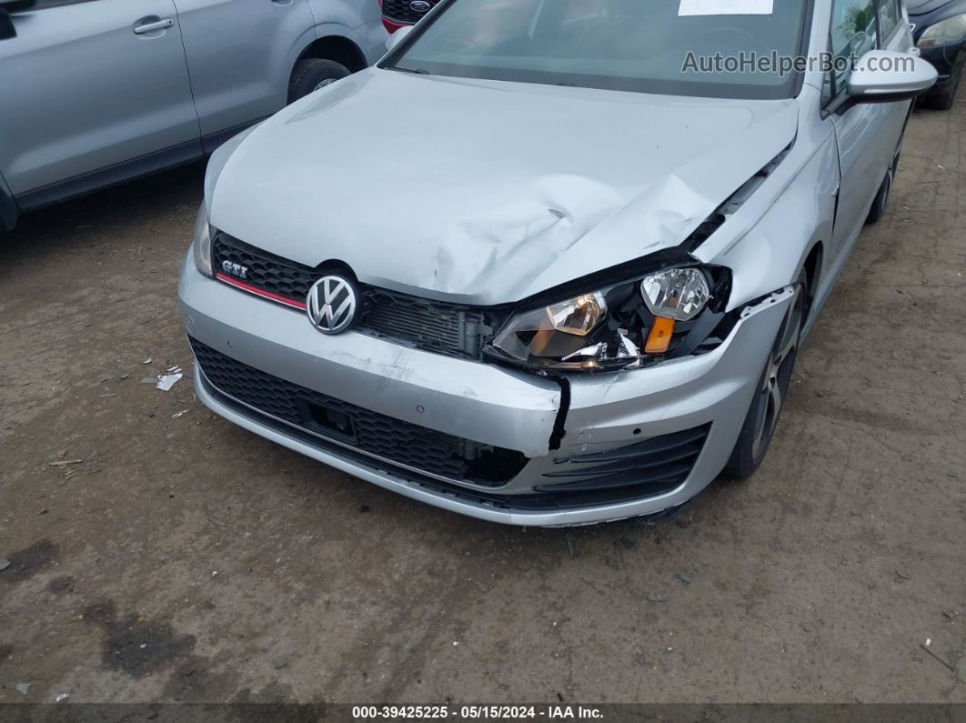 2015 Volkswagen Golf Gti 2.0t Se 4-door Silver vin: 3VW4T7AU2FM088216