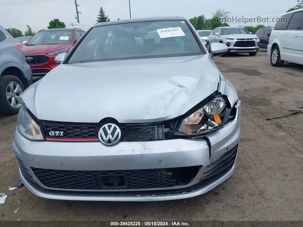 2015 Volkswagen Golf Gti 2.0t Se 4-door Серебряный vin: 3VW4T7AU2FM088216