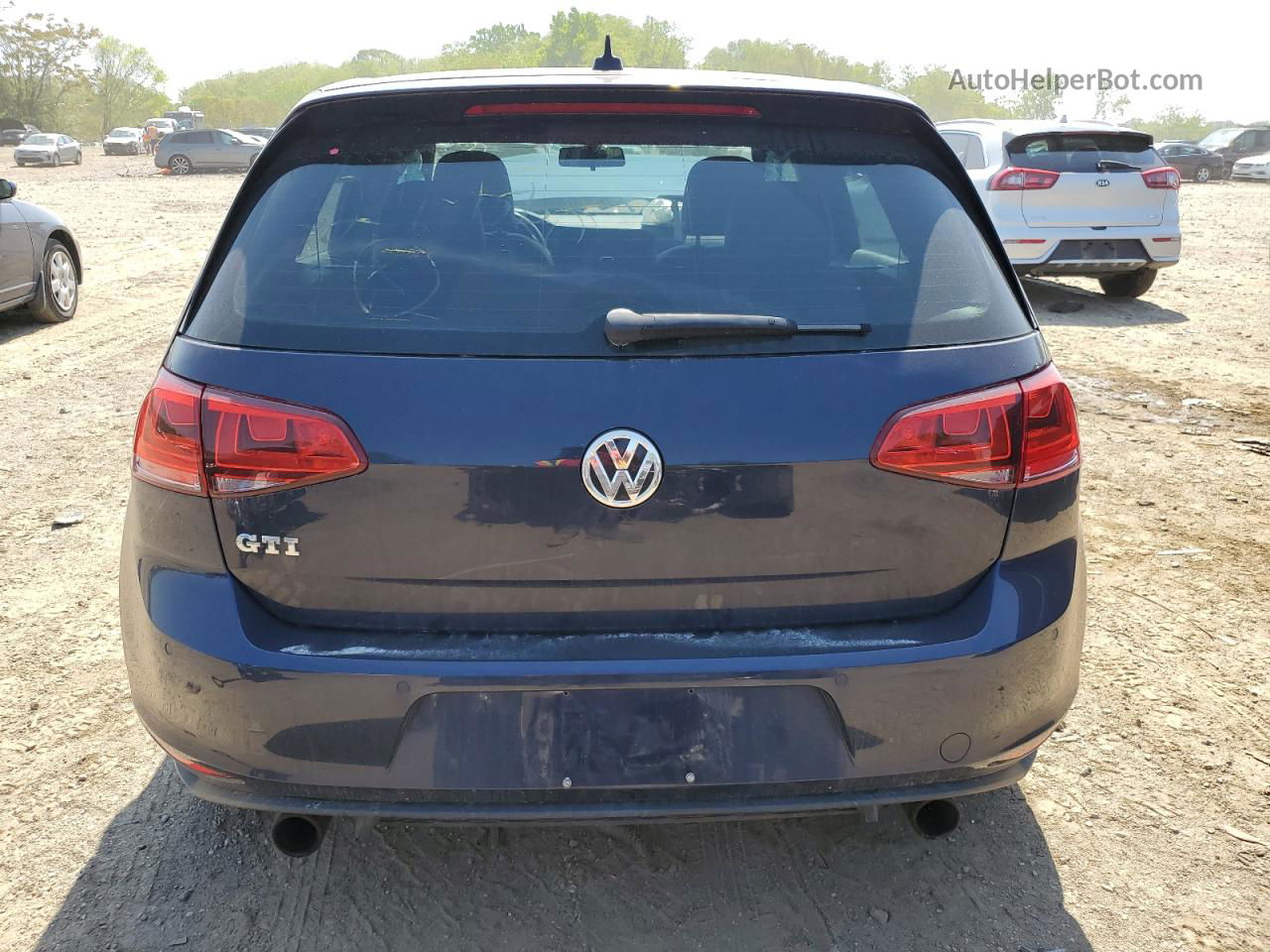 2015 Volkswagen Gti  Blue vin: 3VW4T7AU2FM092587