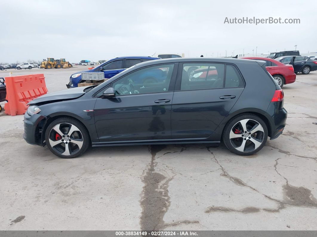 2016 Volkswagen Golf Gti S 4-door Серый vin: 3VW4T7AU2GM063298