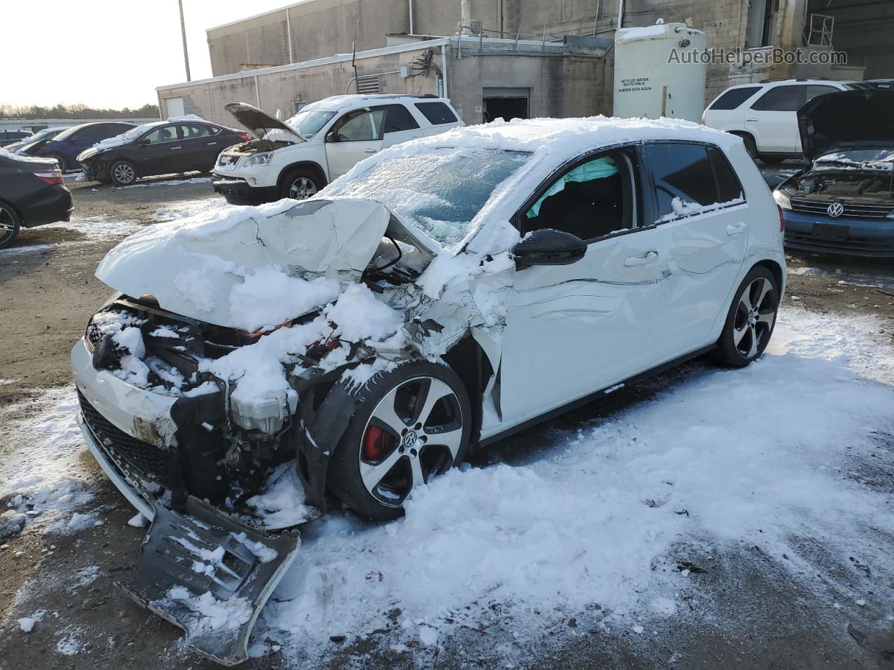 2017 Volkswagen Gti S White vin: 3VW4T7AU2HM009971