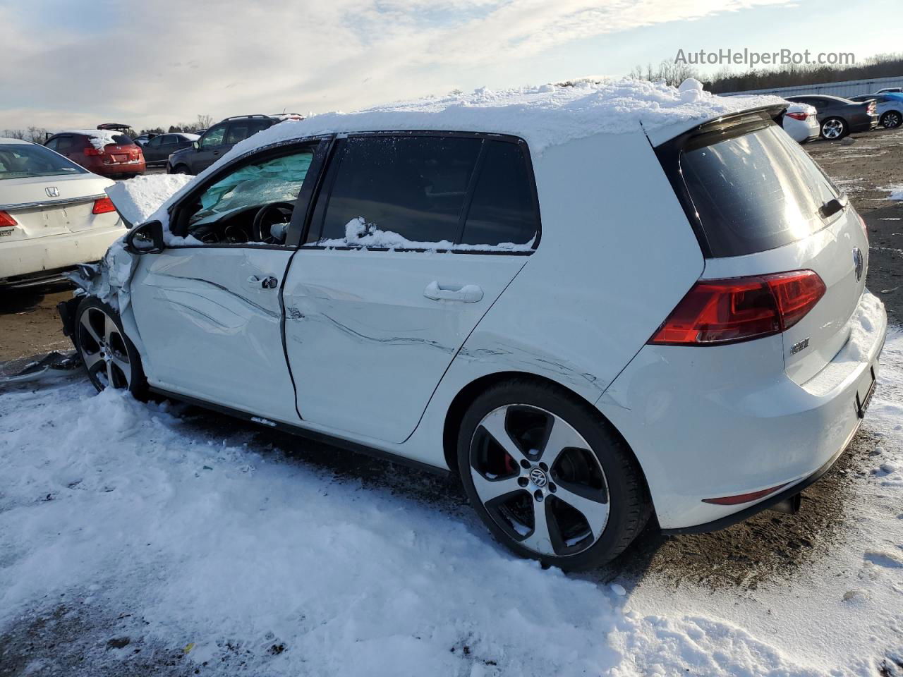 2017 Volkswagen Gti S White vin: 3VW4T7AU2HM009971