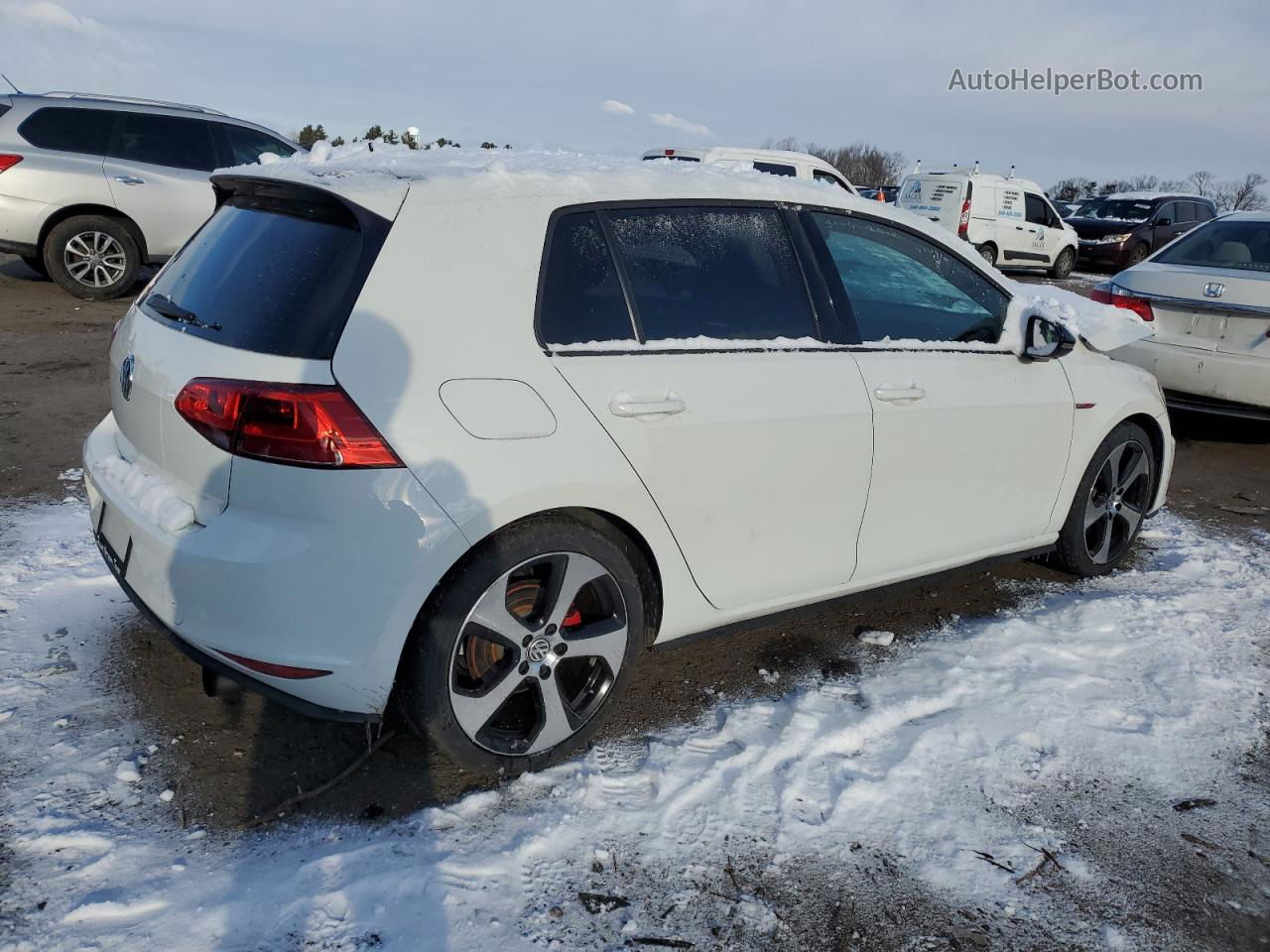 2017 Volkswagen Gti S White vin: 3VW4T7AU2HM009971