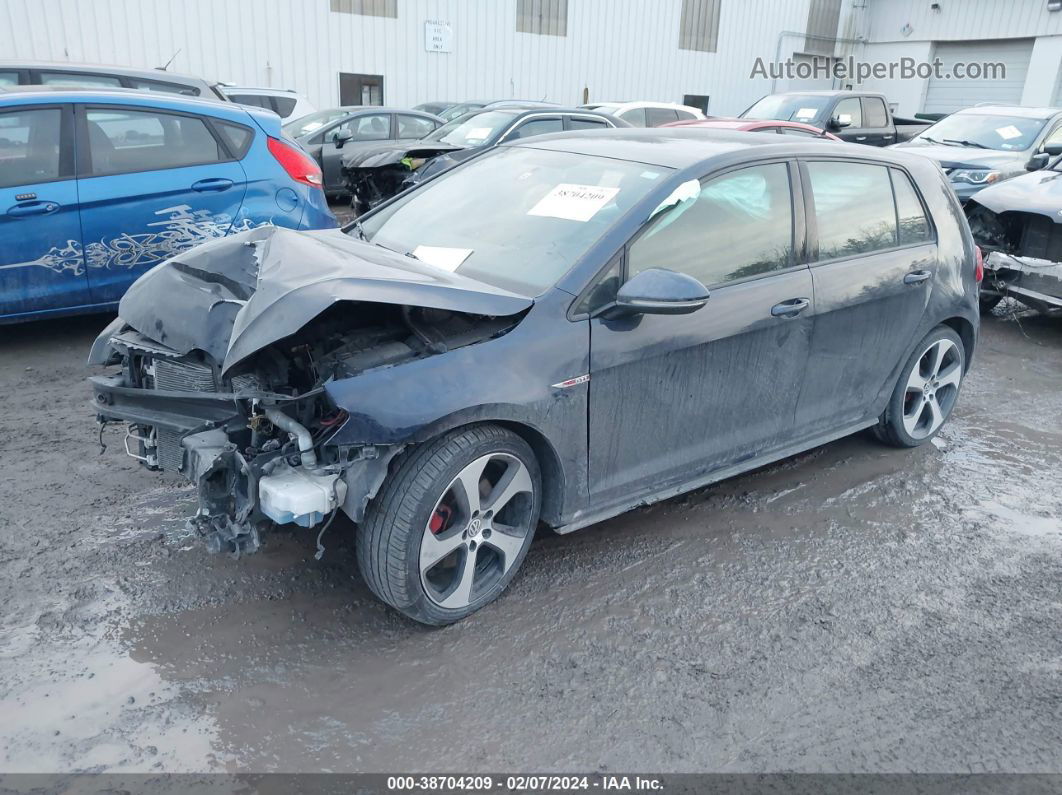 2017 Volkswagen Golf Gti Autobahn 4-door/s 4-door/se 4-door/sport 4-door Dark Blue vin: 3VW4T7AU2HM072407