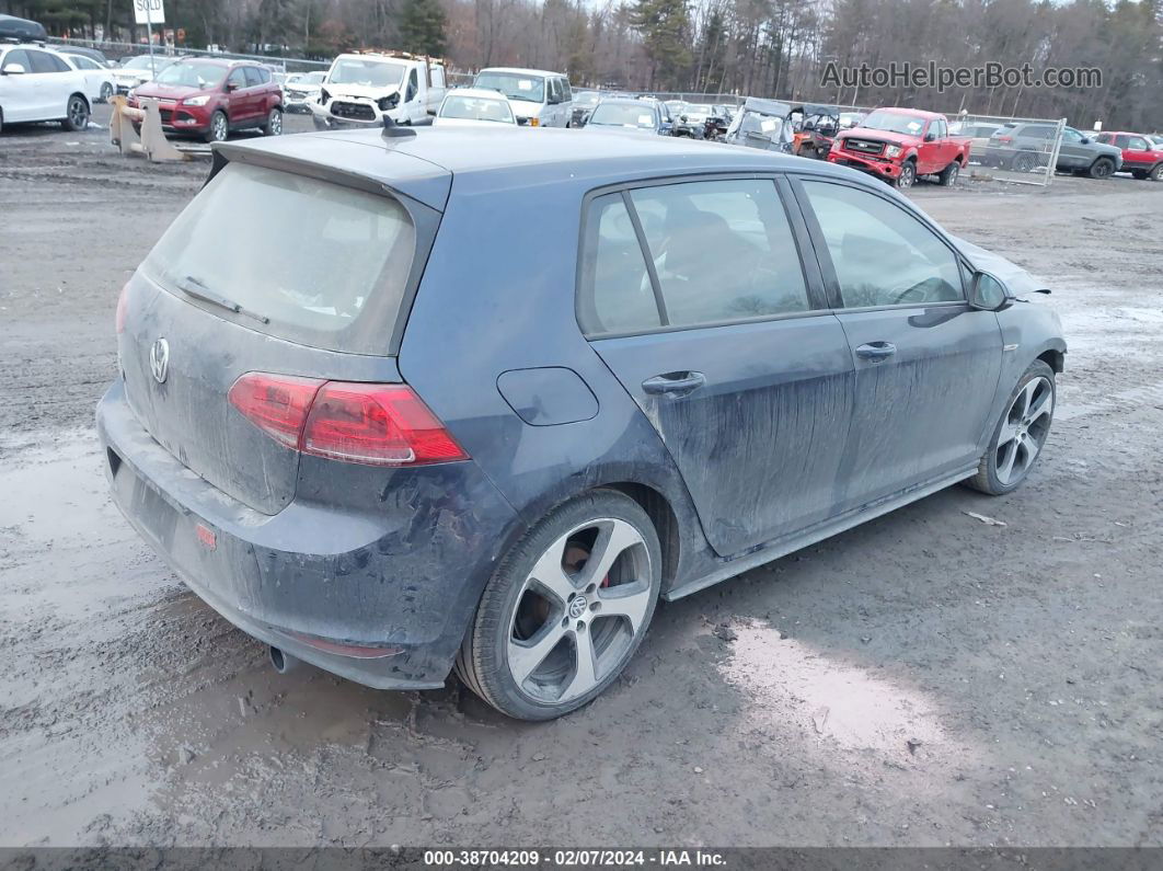 2017 Volkswagen Golf Gti Autobahn 4-door/s 4-door/se 4-door/sport 4-door Dark Blue vin: 3VW4T7AU2HM072407