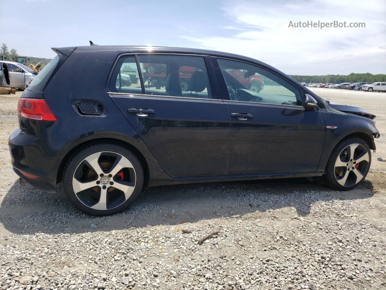 2015 Volkswagen Gti  Черный vin: 3VW4T7AU3FM011029