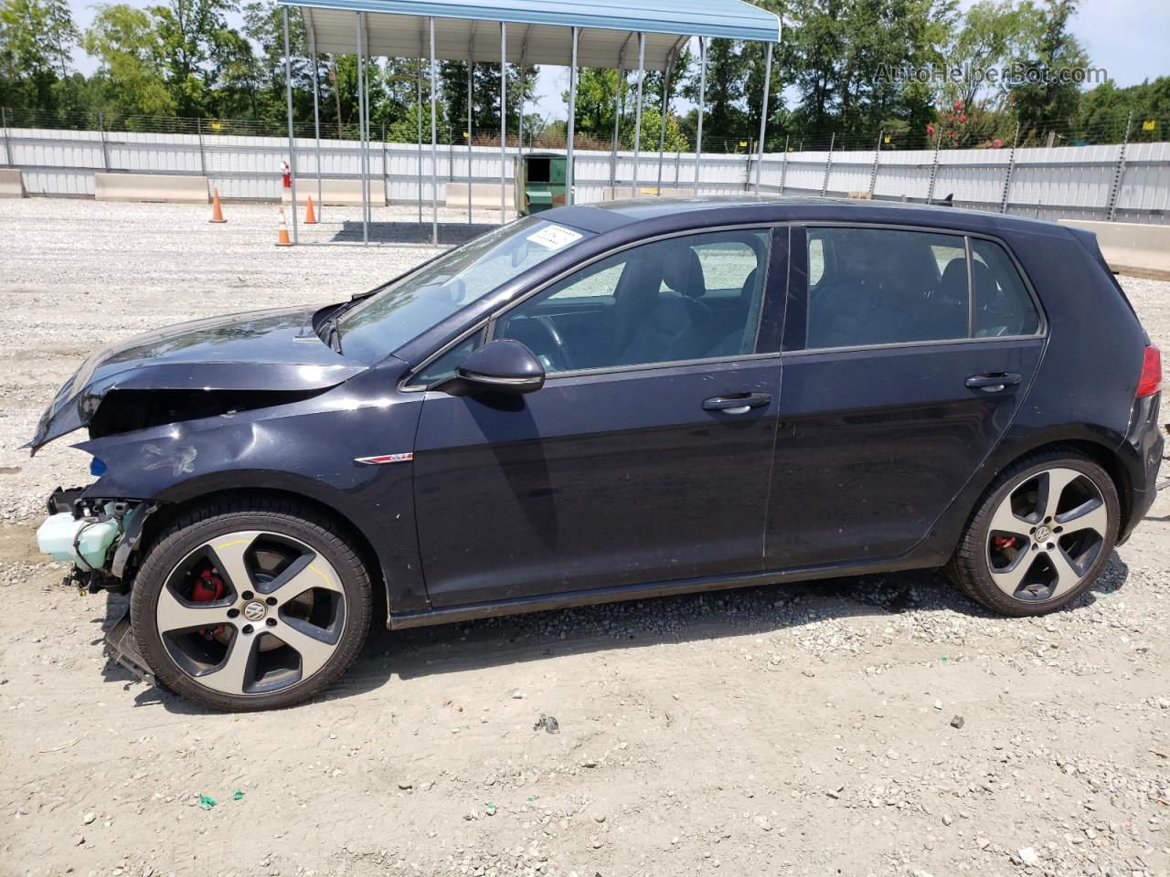 2015 Volkswagen Gti  Black vin: 3VW4T7AU3FM011029