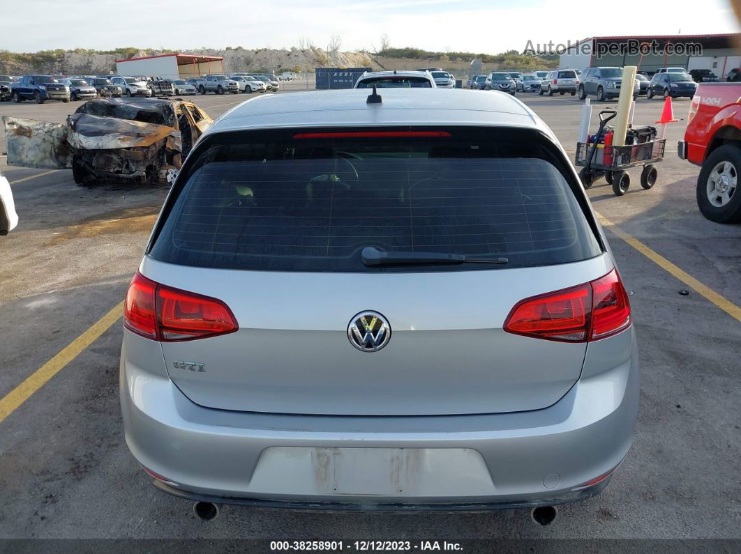 2015 Volkswagen Golf Gti 2.0t Autobahn 4-door Silver vin: 3VW4T7AU3FM016215