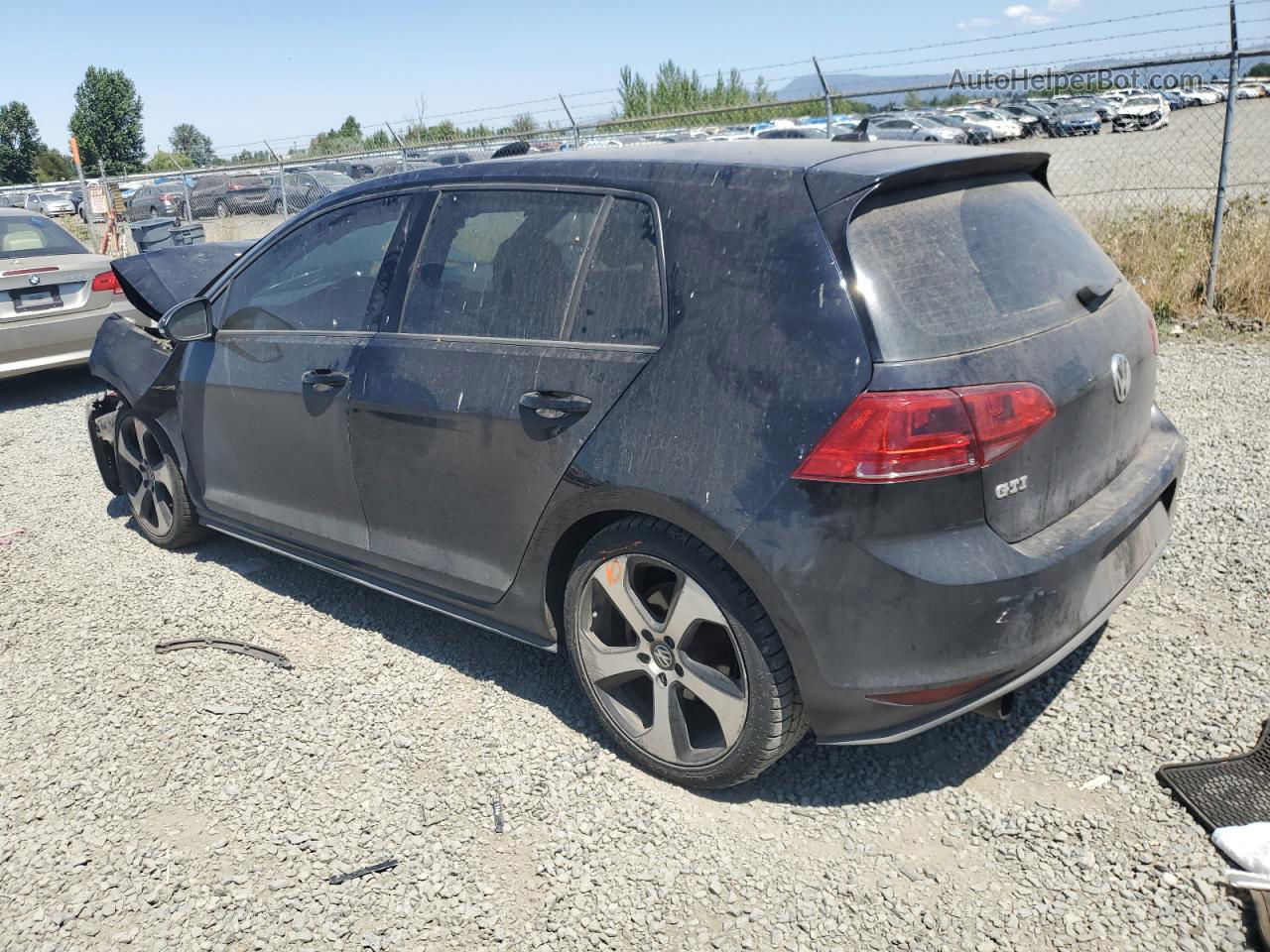 2015 Volkswagen Gti  Черный vin: 3VW4T7AU3FM016781