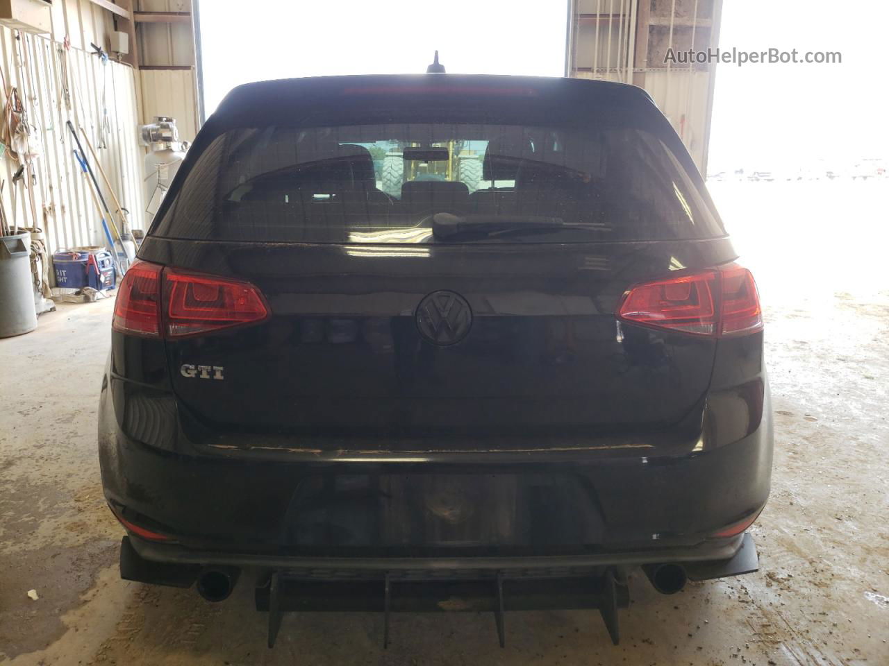 2015 Volkswagen Gti  Black vin: 3VW4T7AU3FM042913