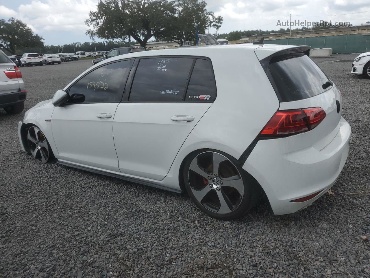 2015 Volkswagen Gti  White vin: 3VW4T7AU3FM061543