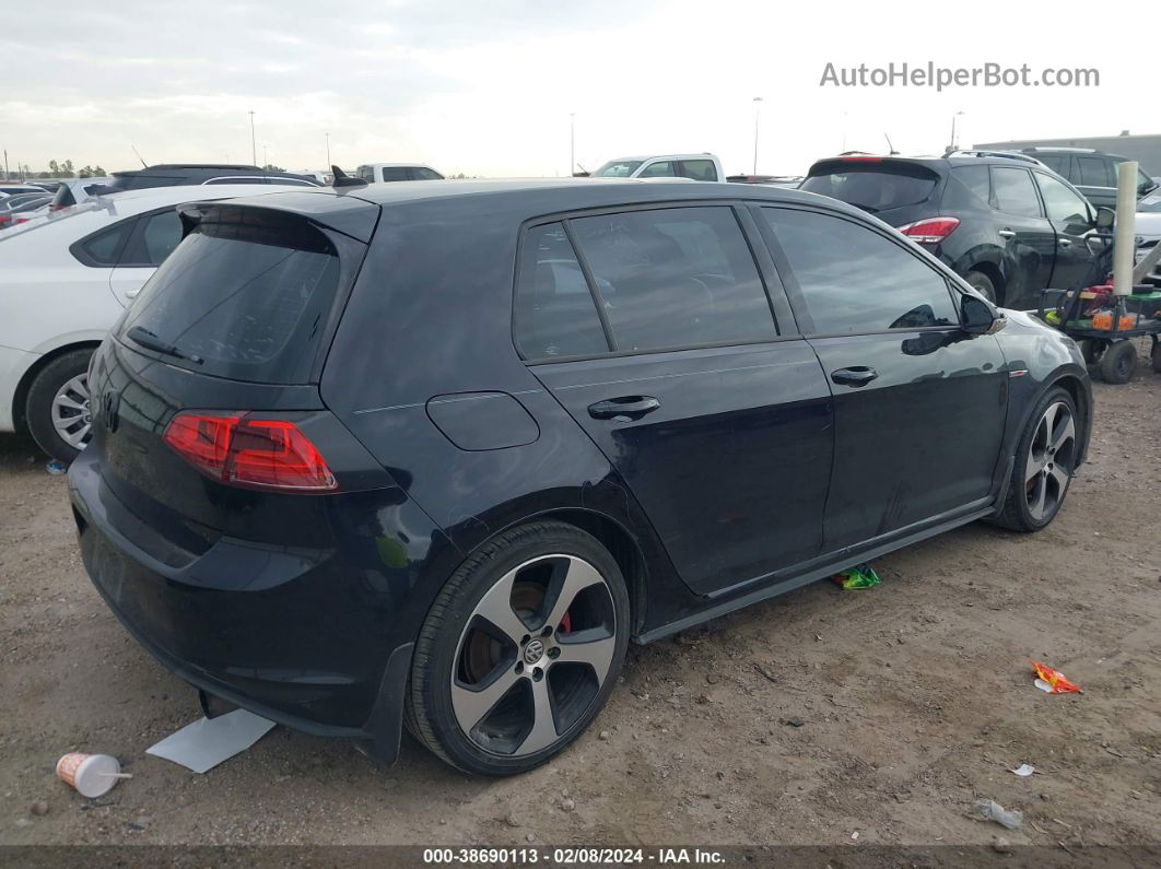 2016 Volkswagen Golf Gti Autobahn 4-door Black vin: 3VW4T7AU3GM009105