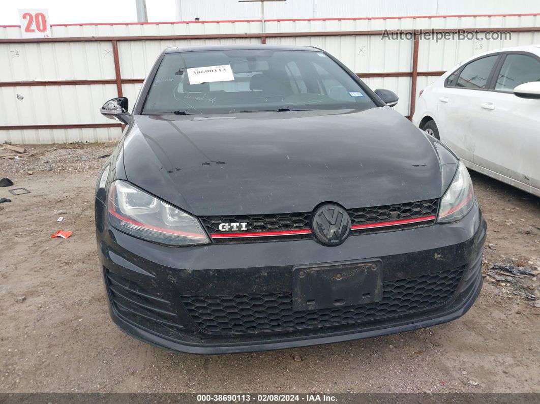 2016 Volkswagen Golf Gti Autobahn 4-door Черный vin: 3VW4T7AU3GM009105