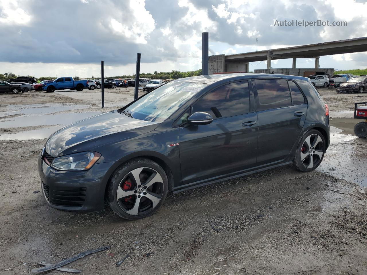 2016 Volkswagen Gti S/se Gray vin: 3VW4T7AU3GM018399