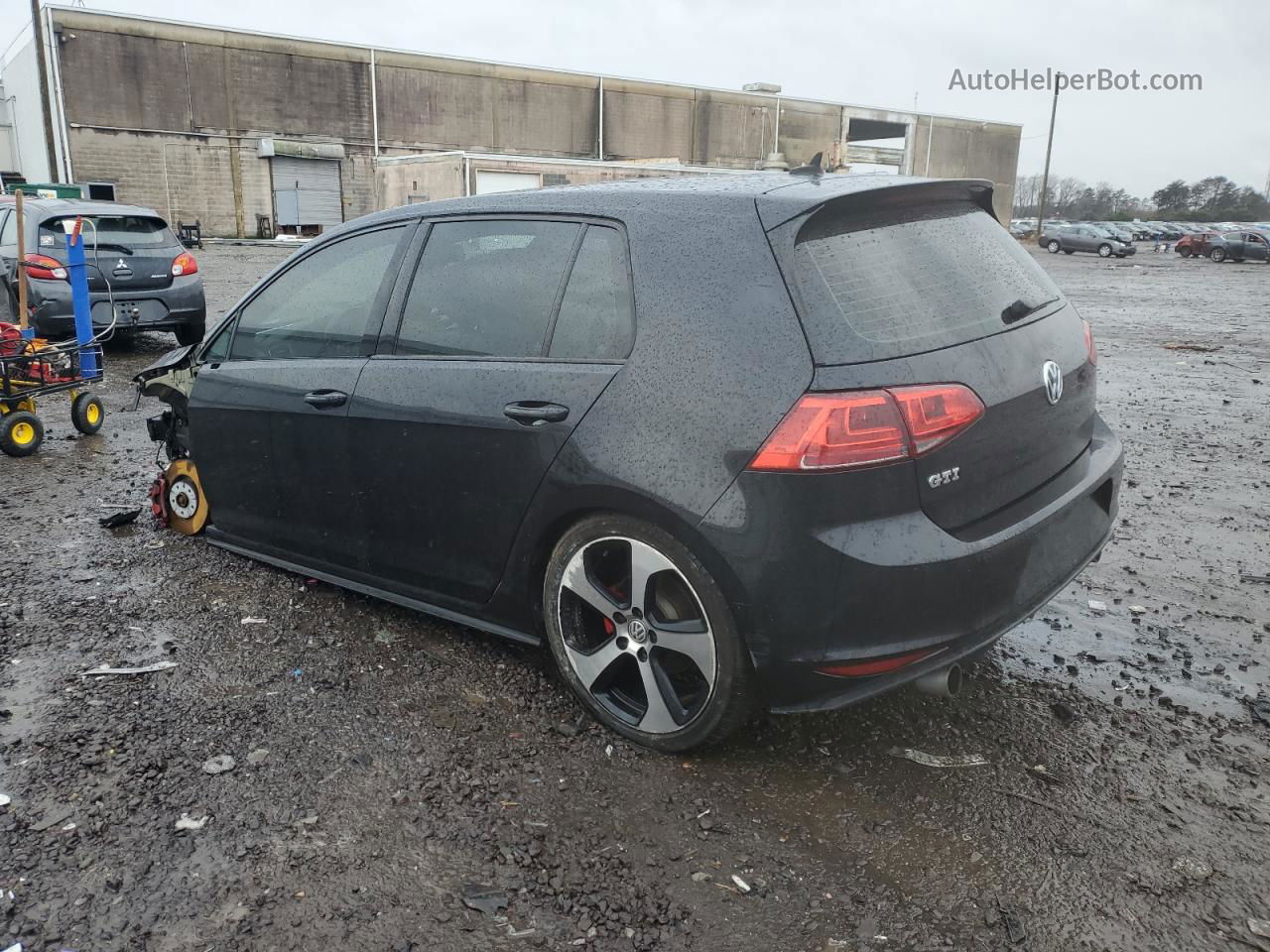 2017 Volkswagen Gti S Черный vin: 3VW4T7AU3HM010613