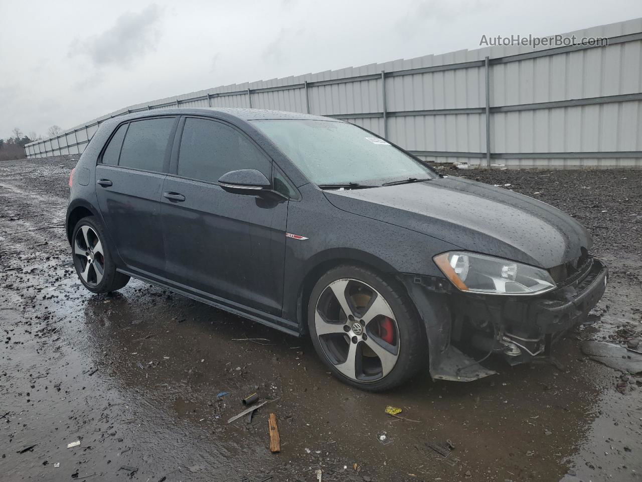 2017 Volkswagen Gti S Black vin: 3VW4T7AU3HM010613