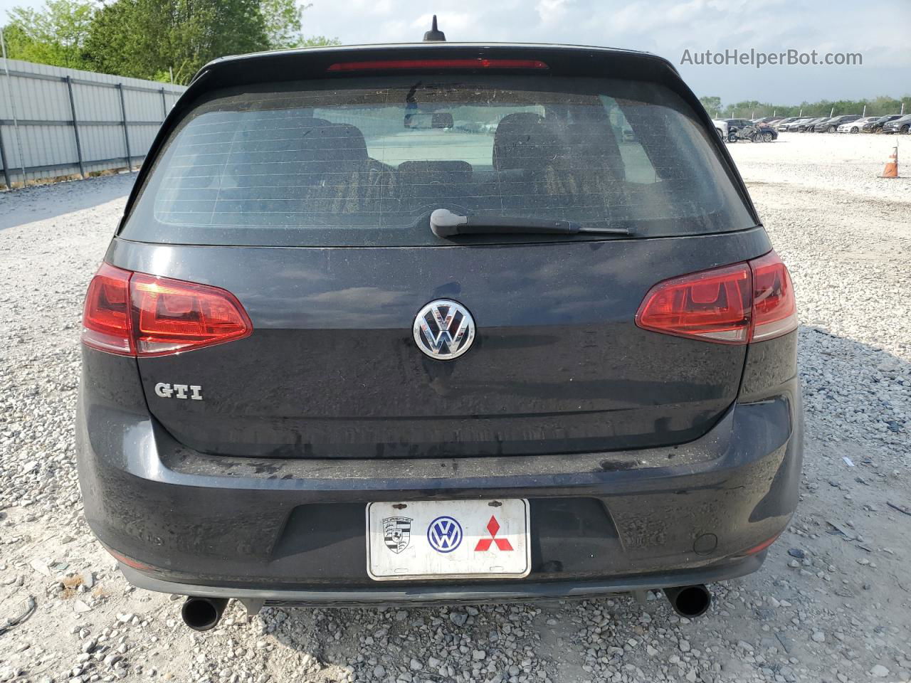 2015 Volkswagen Gti  Black vin: 3VW4T7AU4FM003036