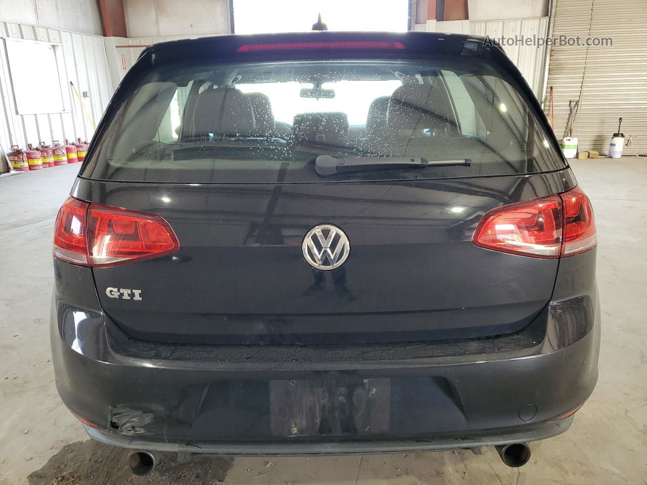 2015 Volkswagen Gti  Черный vin: 3VW4T7AU4FM003926