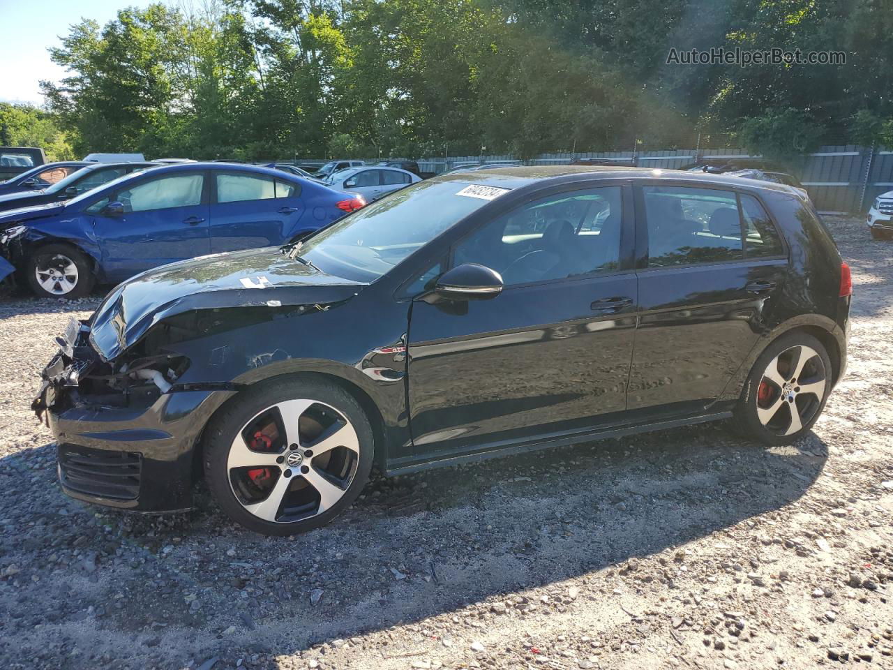 2015 Volkswagen Gti  Black vin: 3VW4T7AU4FM003926