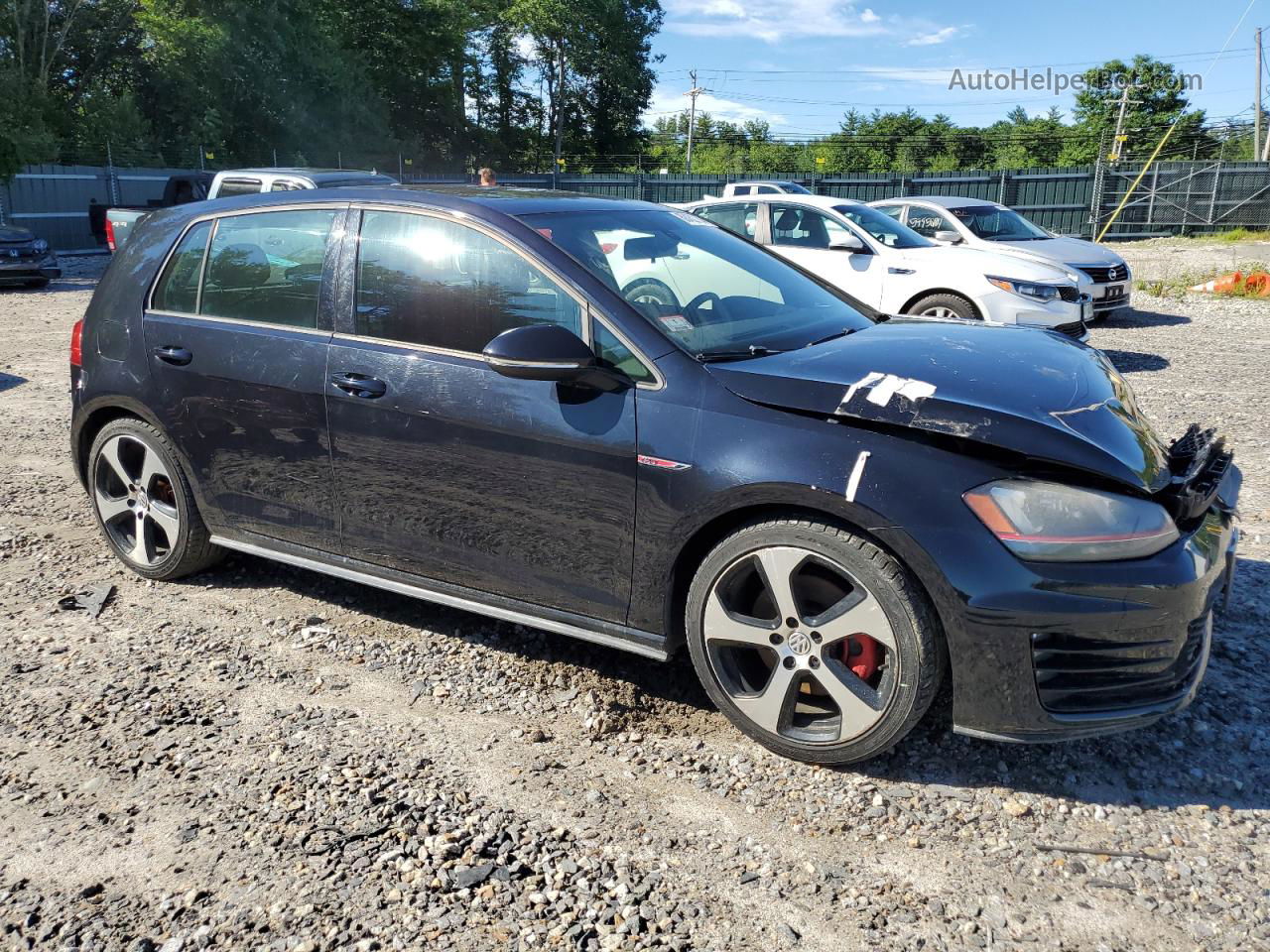 2015 Volkswagen Gti  Черный vin: 3VW4T7AU4FM003926