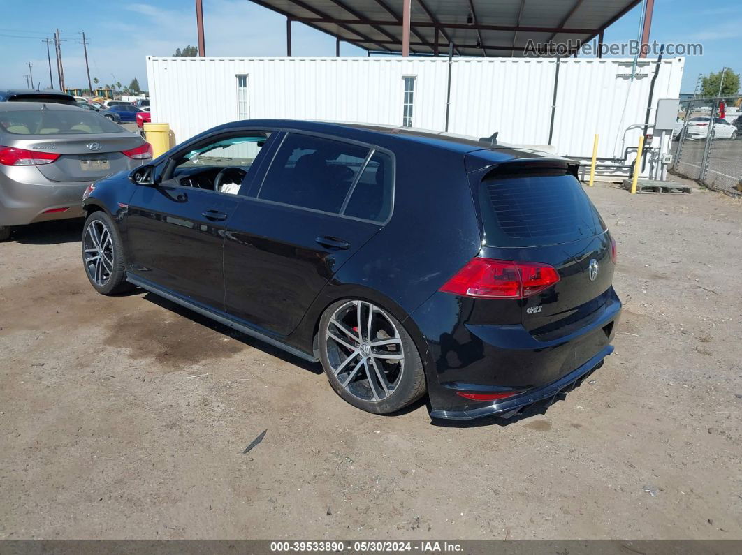 2015 Volkswagen Golf Gti 2.0t Se 4-door Black vin: 3VW4T7AU4FM005675