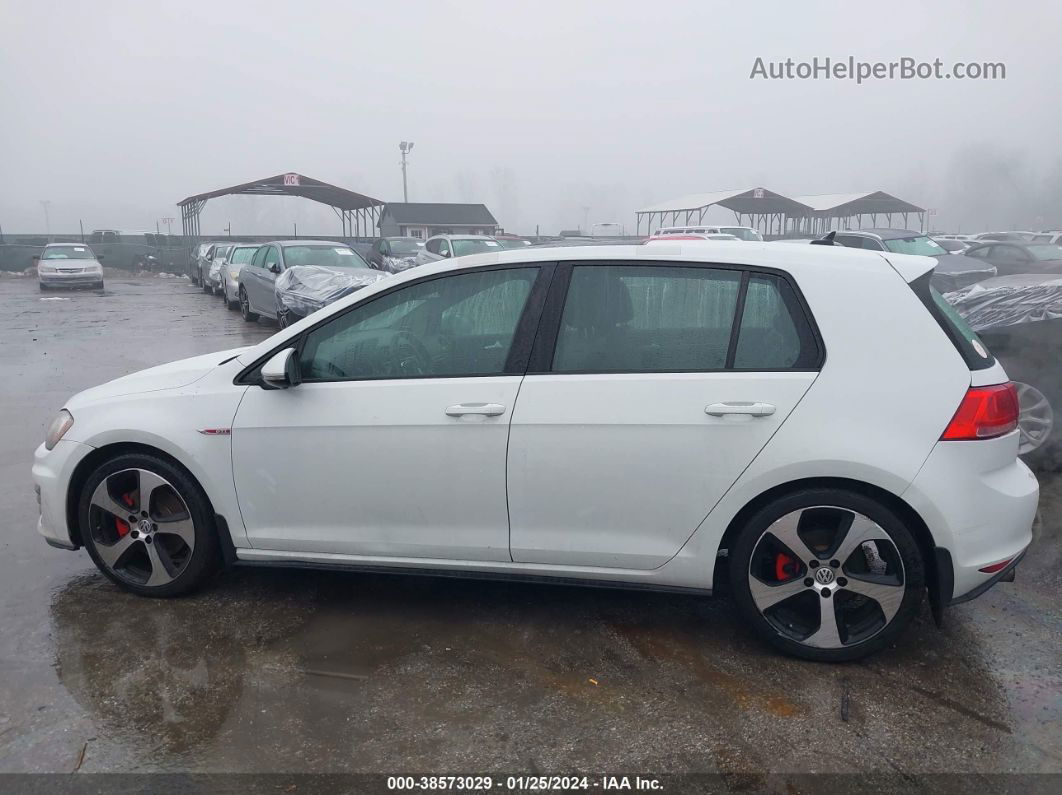 2015 Volkswagen Golf Gti 2.0t Se 4-door Белый vin: 3VW4T7AU4FM012108