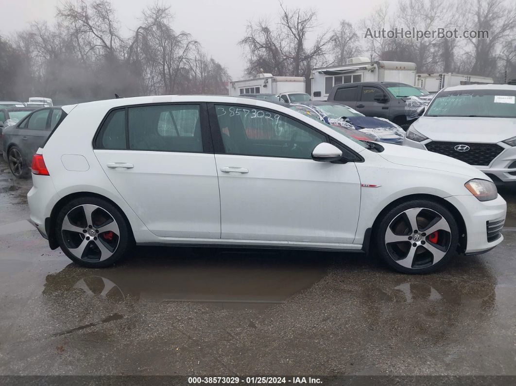 2015 Volkswagen Golf Gti 2.0t Se 4-door White vin: 3VW4T7AU4FM012108